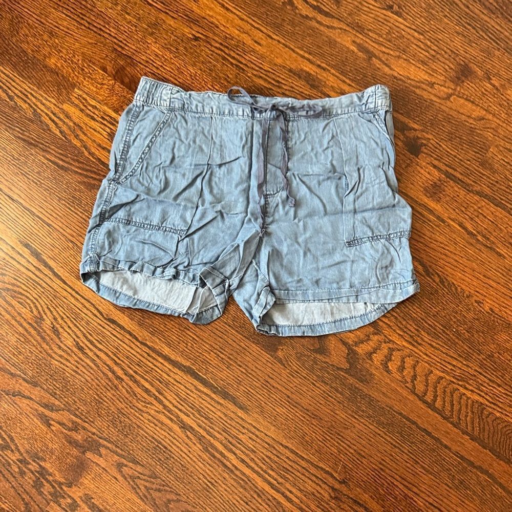 Joe Fresh Light Blue Elastic Waist Shorts